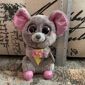 “Squeaker” Mouse Beanie Boo’s Ty Toy; about 16cm tall; Brand New with Tags